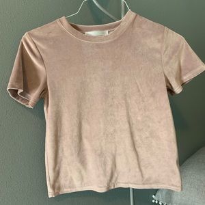 Rose Gold Velvet Tee!